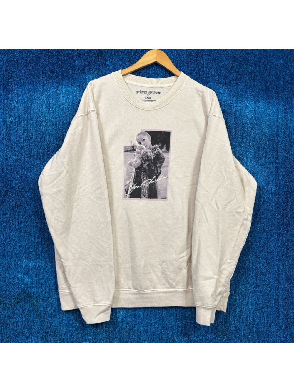 Ariana Grande Eternal Sunshine Tour Beige Crewneck Sweater Size XXXL